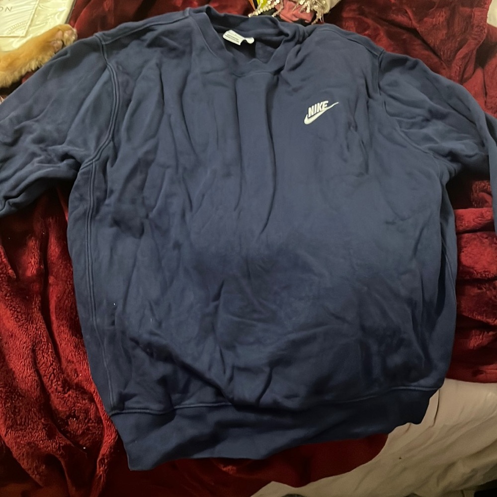 Blue Nike crew neck